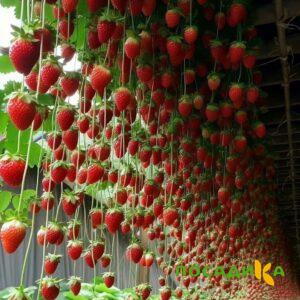 Клубника ампельная Анастасия купить по цене от 370р. в интернет-магазине «Посадика» с доставкой почтой в в Карабановое и по всей России – [изображение №1].